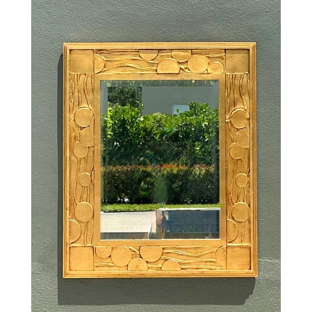 Vintage Jay Spectre Gilt Deco Mirror For Sale - Image 9 of 12