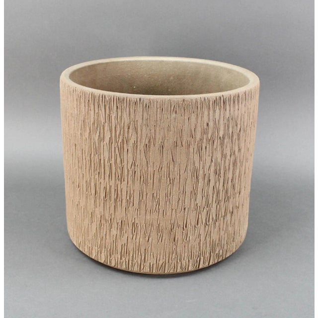 Ceramic Gainey Ac-10 Nuts & Bolts Sgraffito Architectural Pottery Planter Mid Century For Sale - Image 7 of 7