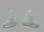 Pair of iridescent Italian Murano table lamps made from Mazzega, known as the "Iceberg" Model. The beauty of these lamps...