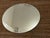 Art Deco Vintage 1957 Mid-Century Venetian Art Deco Oval Wall Mirror - Frosted & Etched Floral Glass Border, Smooth Wood Backing For Sale - Image 3 of 14
