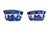 Vintage Blue and White Willow Pattern Japanese Decorative Set of 2 Bowls Made in Japan For Sale In New York - Image 6 of 8