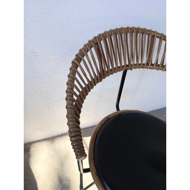 Rattan Chair from Dirk Van Sliedregt, 1950s For Sale - Image 11 of 18