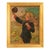 A good late 19th century miniature oil on panel figurative landscape oil painting on panel, depicting a young man in...