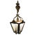 1940s 1940s Italian Rococco Style Brass Lantern Hanging Wall Sconce W/ Etched Glass Panels For Sale - Image 5 of 16