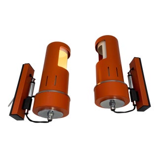 Orange Wall Lamp attributed to Reggiani, 1970 For Sale