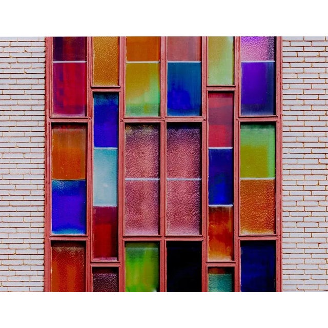 John C. Magee, Stained Glass Symmetry, Photographic Paper, in Flawless conditions. Designed from 2000 This piece has an...