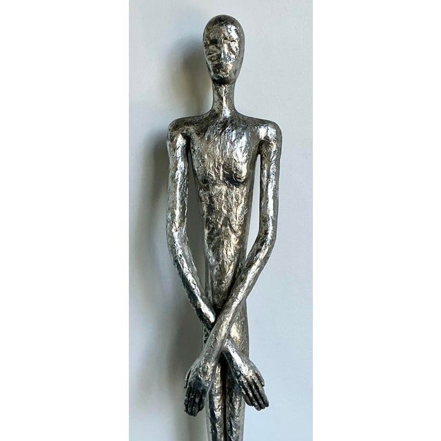 Late 20th Century Vintage Boho Abstract Figural Wall Sculpture For Sale - Image 5 of 12