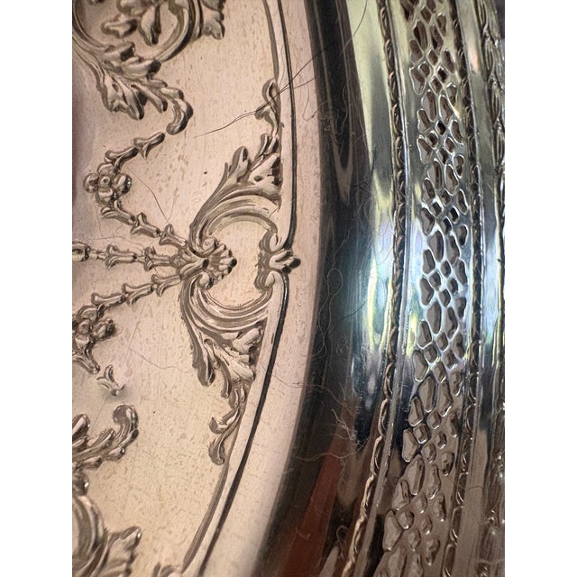 1940s 1940s Onate Silverplate Shallow Dish For Sale - Image 5 of 16