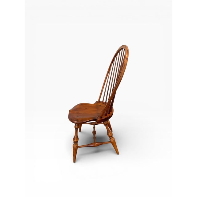 American Late 20th Century Set of 3 d.r. Dimes Windsor Dining Chairs, Handcrafted Solid Wood For Sale - Image 3 of 12