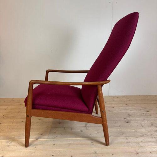 Vintage Reclining Armchair by Alf Svensson, Sweden, 1960s For Sale - Image 6 of 6