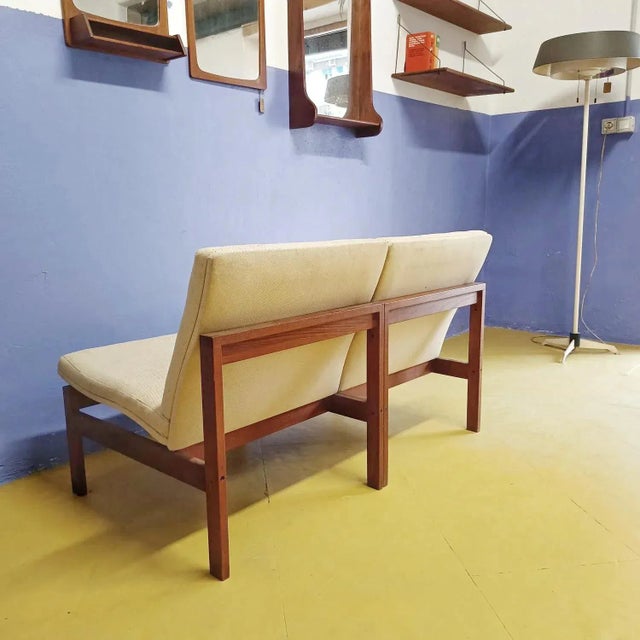 Ivory Set of Vintage Moduline Lounge Chairs by Ole Gjerløv-Knudsen & Torben Lind, 1960s For Sale - Image 8 of 12