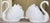 White Vintage White Porcelain Swan Cake Toppers - A Pair For Sale - Image 8 of 10