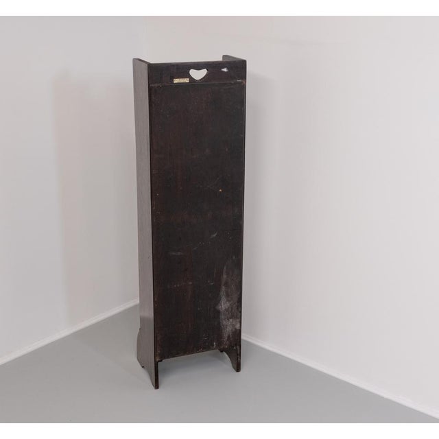 Heart Narrow Open Bookcase in Oak from Liberty & Co., 1905 For Sale - Image 10 of 12