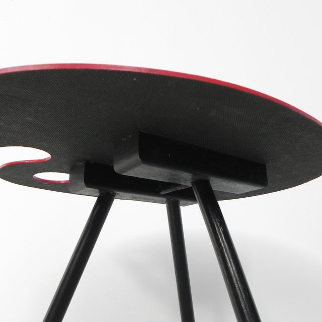 1950s Painters Palette Side Table by Lucien De Roeck for Bois Manu, 1958 For Sale - Image 5 of 16