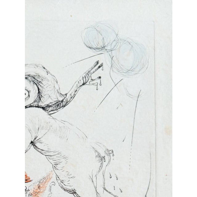 1960s Salvador Dali, Femme à l'escargot, 1967, Etching For Sale - Image 5 of 8