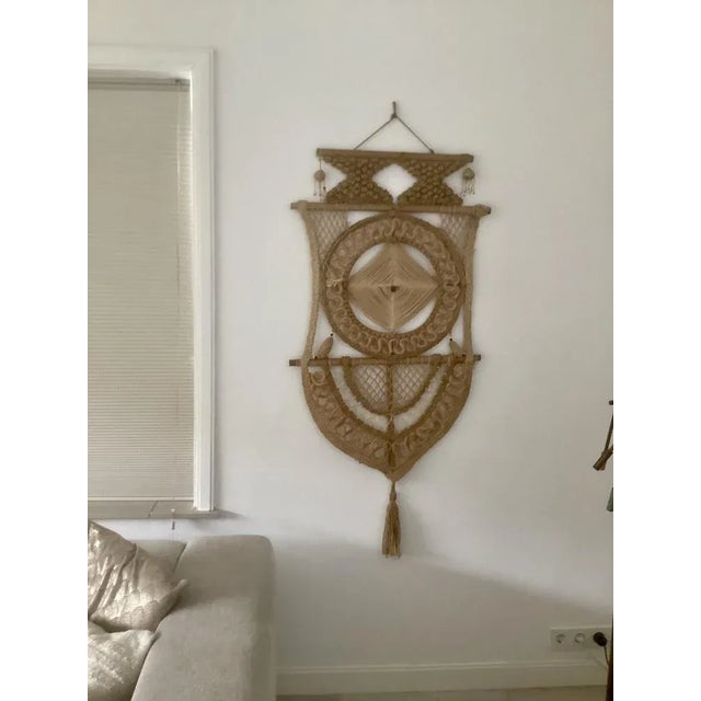 Folks Art Design Wall Hanger, 1960s, in Good conditions. Designed 1960 to 1969