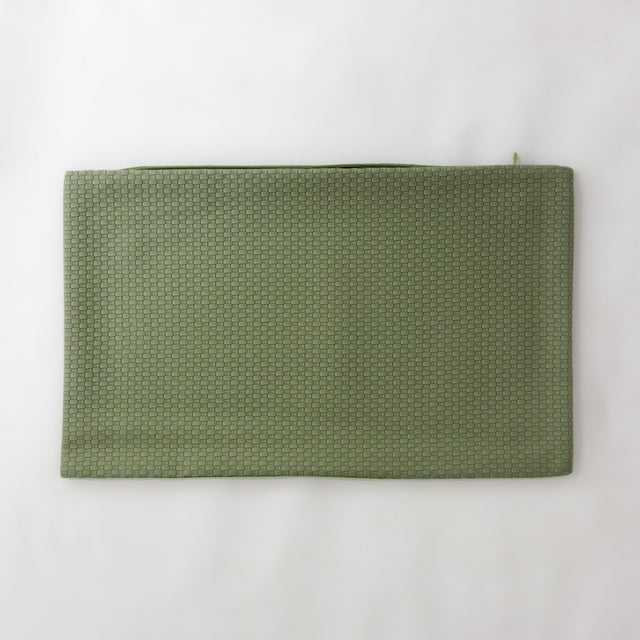 Refined simplicity meets texture in this woven faux leather pillow cover. Crafted from premium vegan faux leather in a...