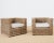 Contemporary Pair of Michael Taylor Style Organic Modern Rattan Cube Chairs For Sale - Image 3 of 12