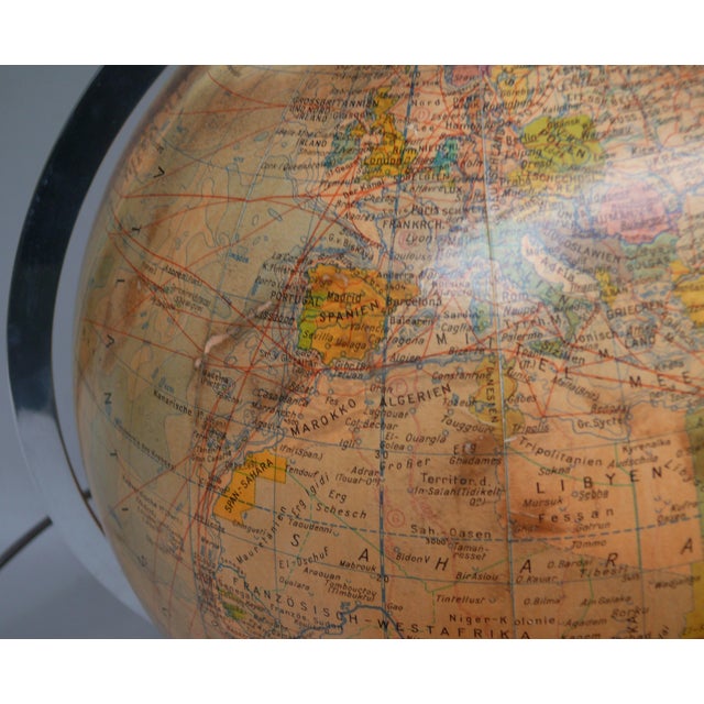 Illuminated Political Terrestrial and Celestial Globes from Räth, 1950s, Set of 2 For Sale - Image 14 of 18
