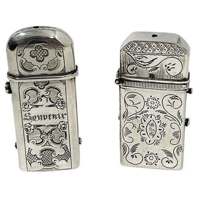 Dutch Silver Match Vestas, 19th Century, Set of 2 For Sale - Image 10 of 10