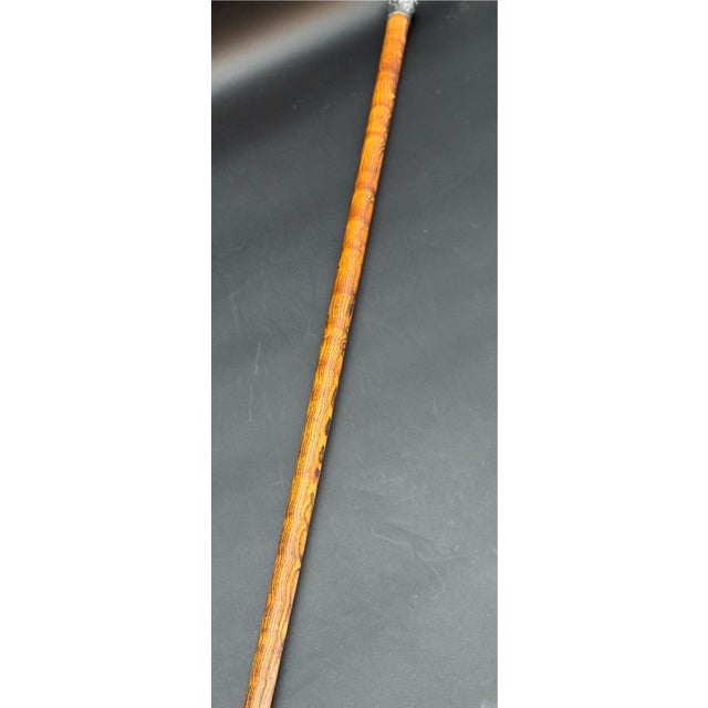 Antique Victorian Silver Mounted Walking Stick For Sale - Image 11 of 17