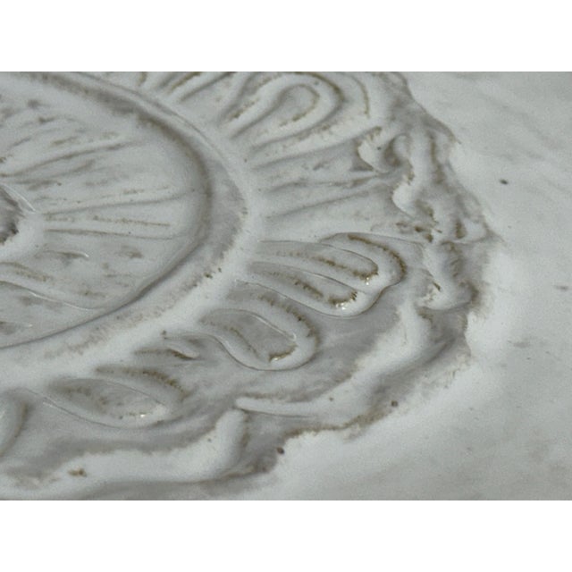 Italian Arte Italica Fleur-De-Lis Rectangular Ceramic Platter For Sale - Image 9 of 12