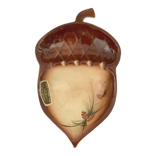 Mid-Century Acorn Rocky Mountain Pottery Ashtray For Sale
