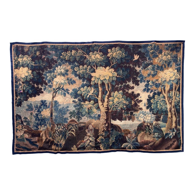 18th Century Verdure Tapestry With Birds For Sale