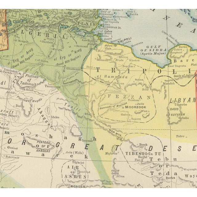 Antique Map of Africa with Colonial Partition by Ran McNally, 1899 For Sale - Image 4 of 12