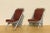 Mid-Century Modern Vintage Leather Airplane Chairs With Riveted Aluminum & Leather Cushions For Sale - Image 3 of 12