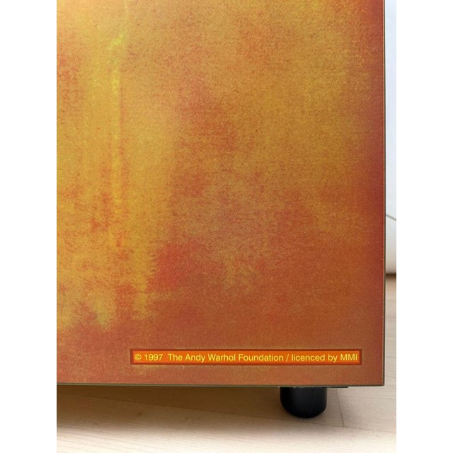 Glass Vintage Andy Warhol, Gold Marilyn 1962 Bar Cabinet from Hb Collection, Germany, 1997 For Sale - Image 7 of 18