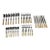 Vintage Jean Couzon "Galaxy-Pearl" Flatware Set - 35 Pieces For Sale