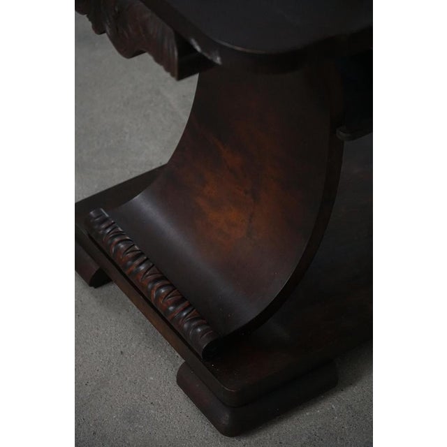 Danish Art Deco Wooden Side Table with Shelf, 1930s For Sale - Image 6 of 18