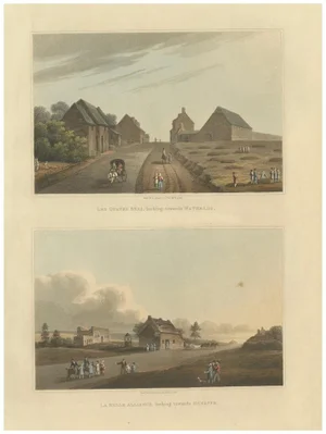 Views of Les Quatre Bras and La Belle Alliance, 1815, Paper