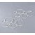 Set of 3 White Metal Circles Modern Abstract Wall Art Sculptures For Sale - Image 10 of 15
