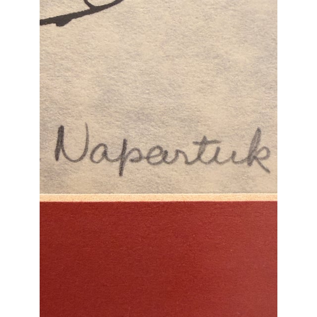 1970s 1970s Henry Napartuk Inuit Soapstone Relief Print, Signed For Sale - Image 5 of 7