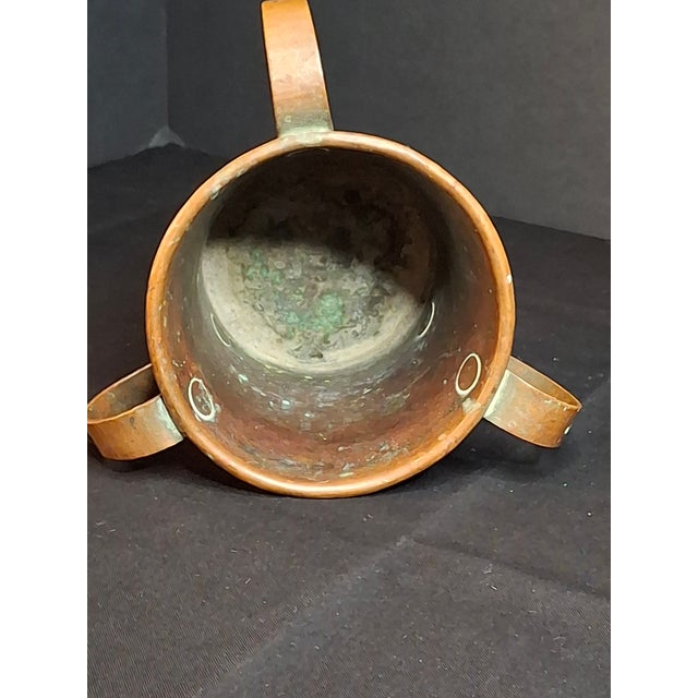 Rare Antique Russian Imperial Copper Mini Travel Netilat Yadayim 4" Wash Cup Moscow Mark For Sale - Image 10 of 18