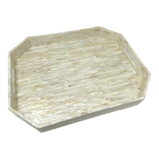 Early 21st Century Mother of Pearl Mosaic Tray For Sale