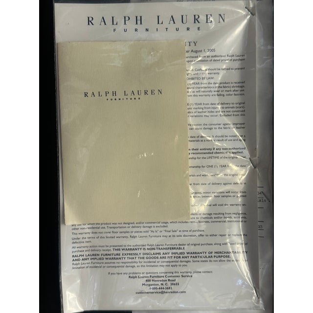 Ralph Lauren Home Jamaica Bed, Leather King For Sale - Image 9 of 17