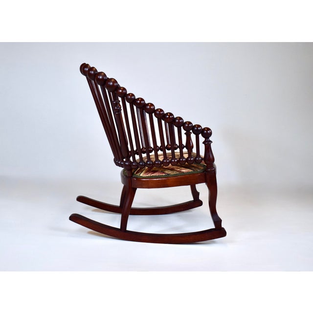 Antique Late 19th Century George Hunzinger "Lollipop" Rocking Chair For Sale - Image 12 of 13