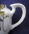White 1950s Koshida Wisteria Garland Hand Painted Creamer Cream Jug, Japan For Sale - Image 8 of 12