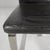 Italian Modern Chair in Black Leather and Steel, 1980s For Sale - Image 9 of 18