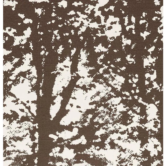 Sample - Schumacher Woodland Fabric in Bark For Sale