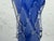 Blue Handblown Cobalt Blue Art Glass Vase, Vintage For Sale - Image 8 of 12