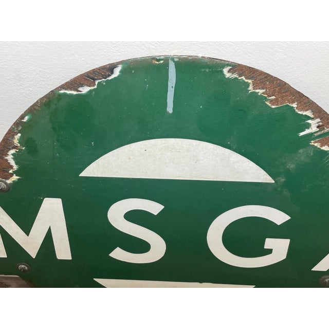 Green British 1940s Southern Railway Enamel Target Sign – Ramsgate Station, Kent For Sale - Image 8 of 18