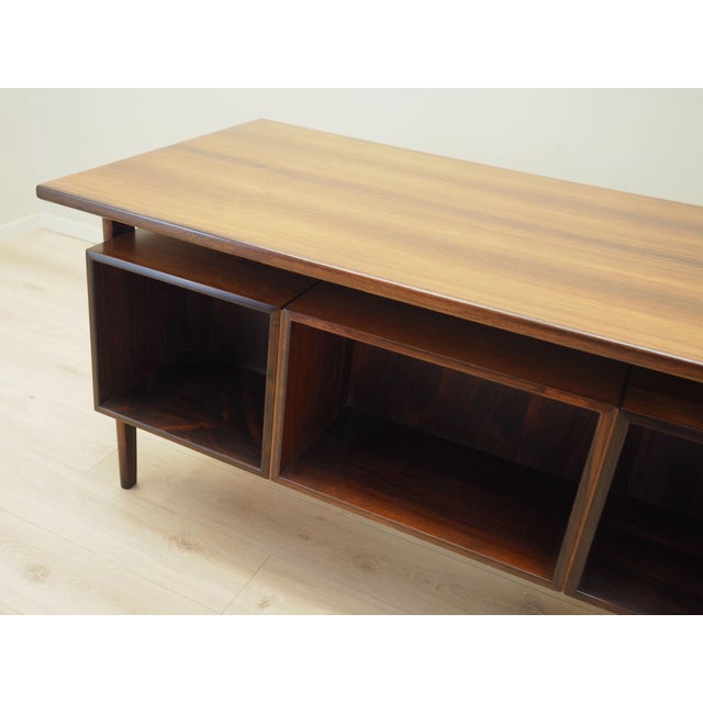 Vintage Danish Rosewood Desk, 1970s For Sale - Image 9 of 14