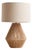 Wabi-Sabi Paper Rope Fabric Table Lamp For Sale