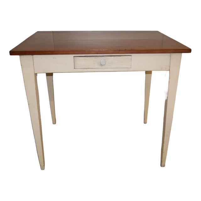 Antique Fixed Rectangular Table, 1920s For Sale