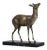 1920s Art Deco Bronze with Marble Base Deer Statue For Sale