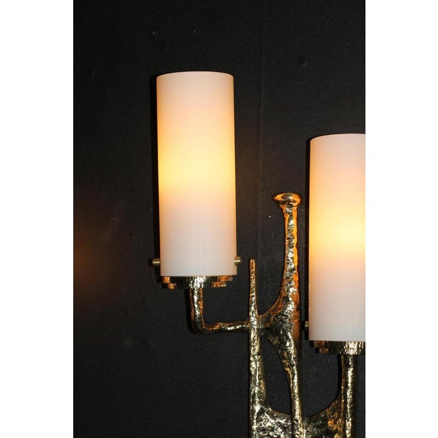 Mid-Century Modern Bronze Wall Sconces by Felix Agostini, 1990s, Set of 2 For Sale - Image 15 of 18